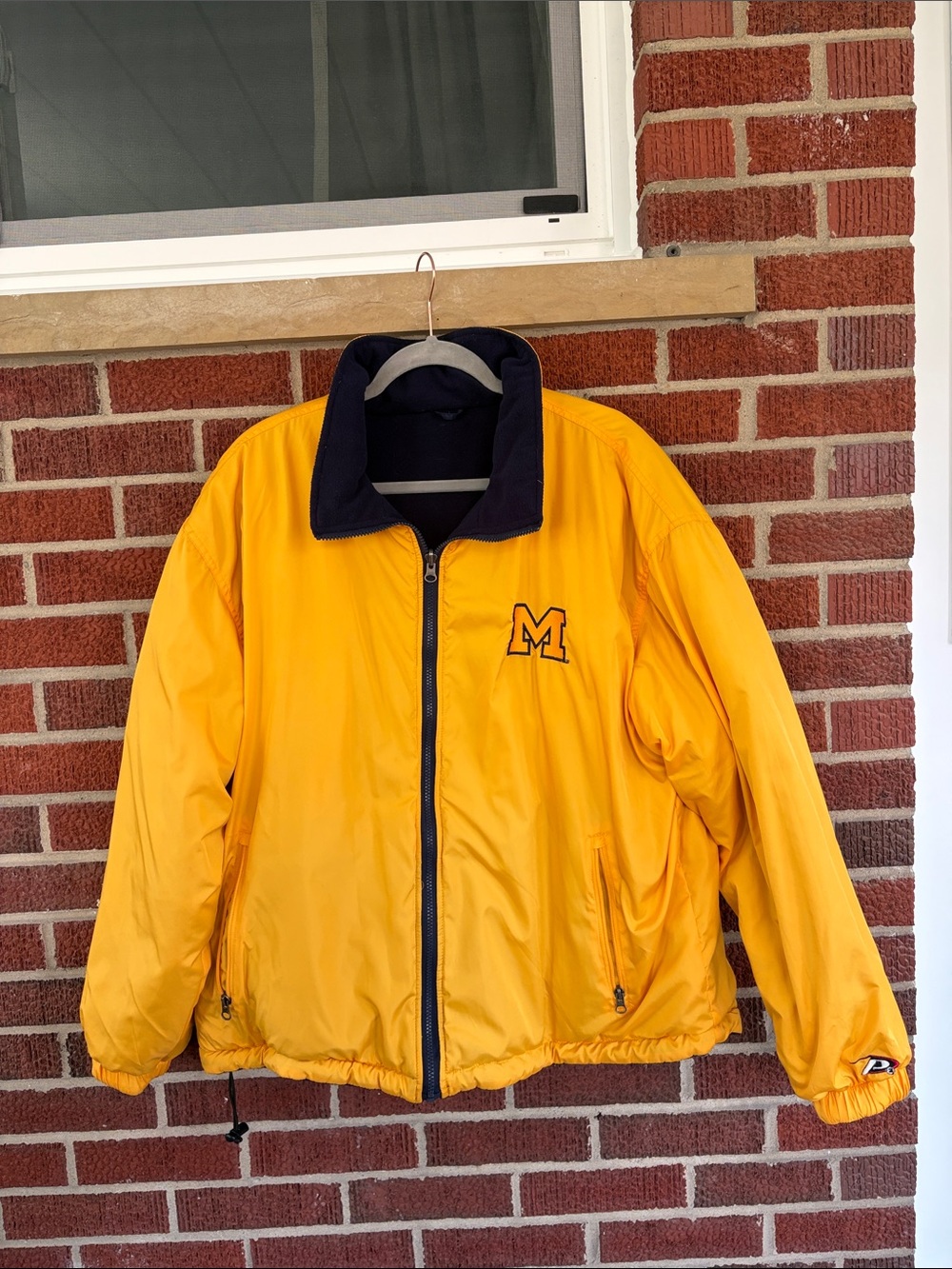 Pro Player Men's MICHIGAN REVERSIBLE puffer jacket